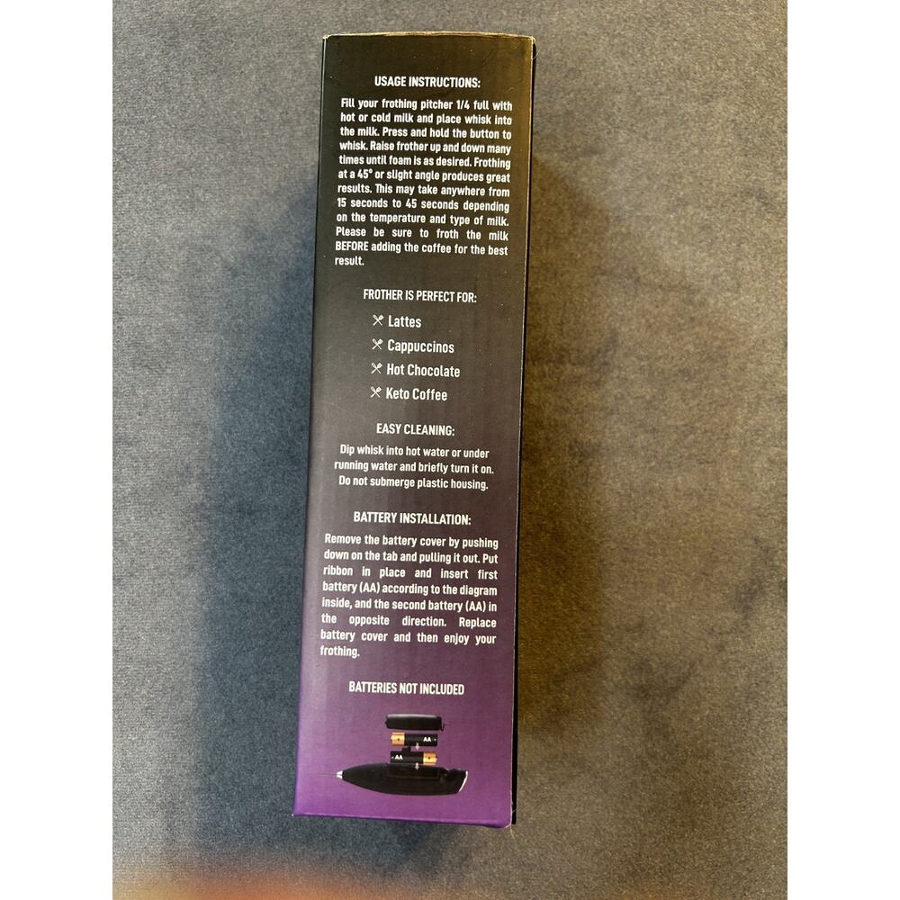 Zulay Kitchen Electric Milk Frother w/ stand - Purple - Picture 3 of 7